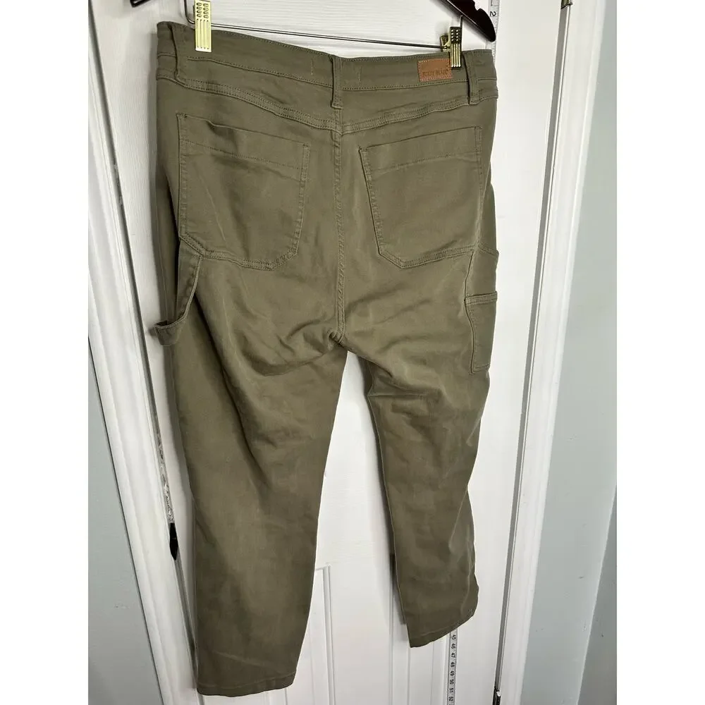 Judy Blue Cargo Slim Fit utility Olive Pants size 11